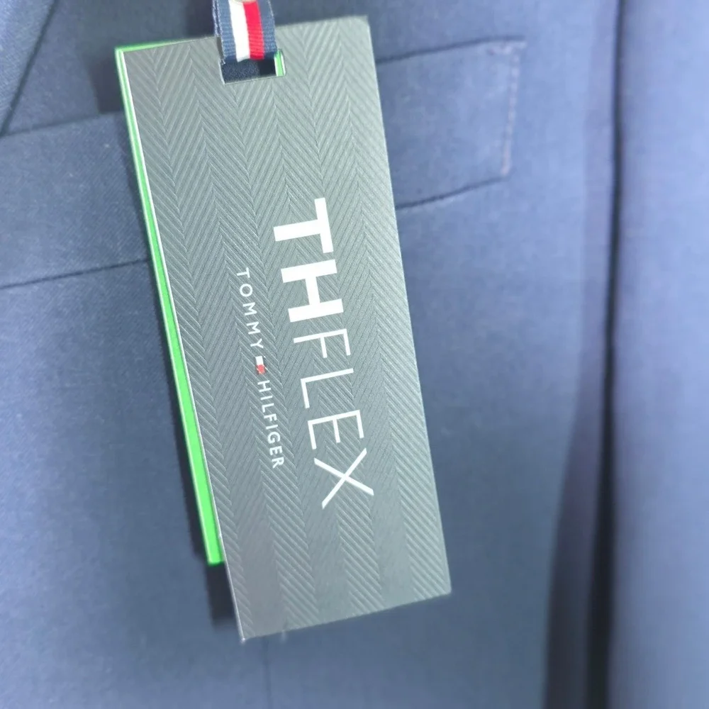 Tommy Hilfiger Mens Sport Coat Oswell THFlex Navy 40S Business Casual Blazer NWT